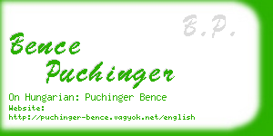 bence puchinger business card